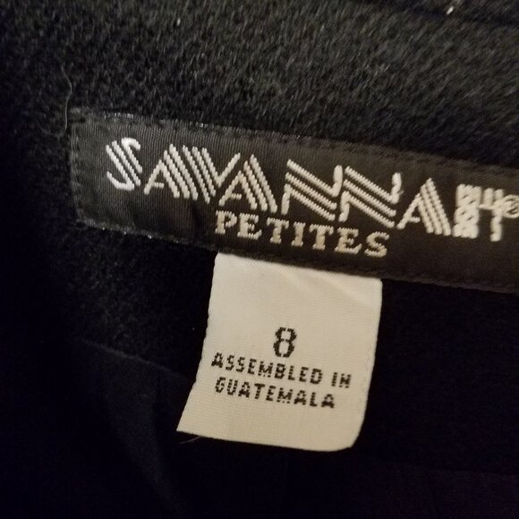 Savannah Petites Black Wool Jacket - Picture 3 of 3